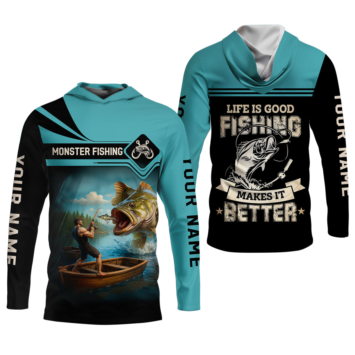 Monster Fishing Shirt, Life Is Good Fishing Makes It Better SPF Shirts, Fishing Shirts For Men, Fisherman Gift