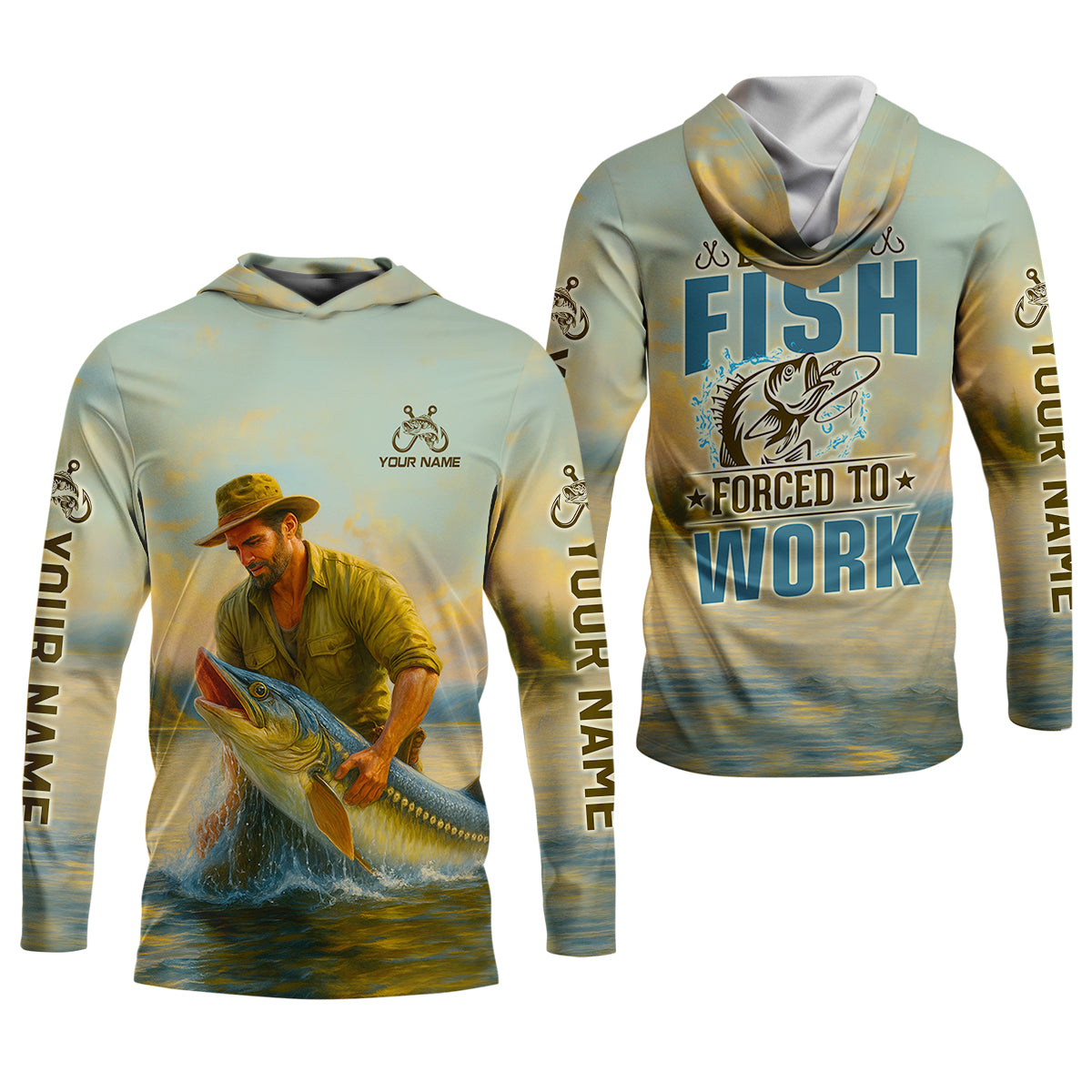 Born To Fish Forced To Work Fishing Shirt For Women, Funny Fishing Shirt, Female Fishing Shirts