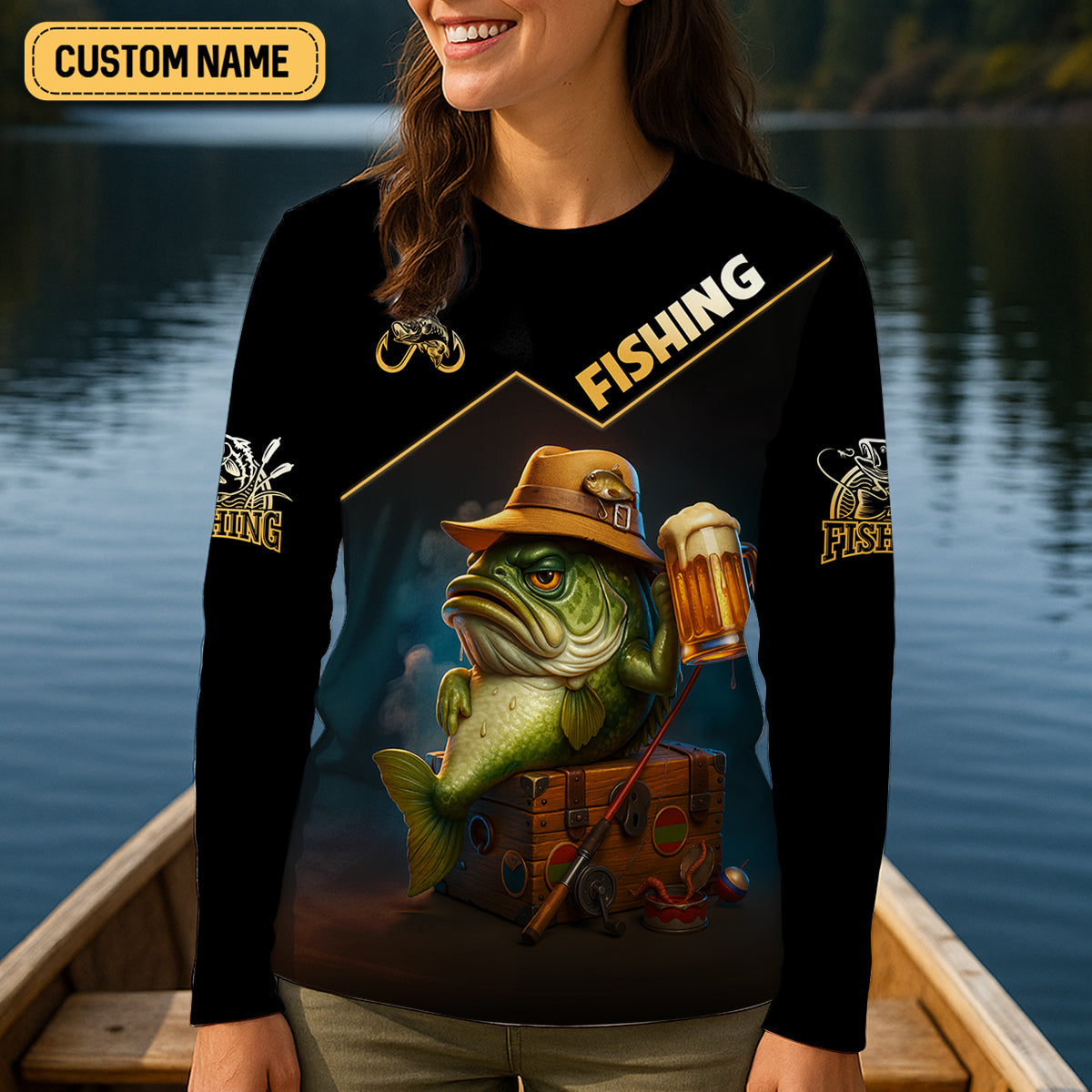 I Just Want To Drink Beer And Jerk My Rod Funny Fishing Shirt, Female Fishing Shirts, UV Protection Clothing