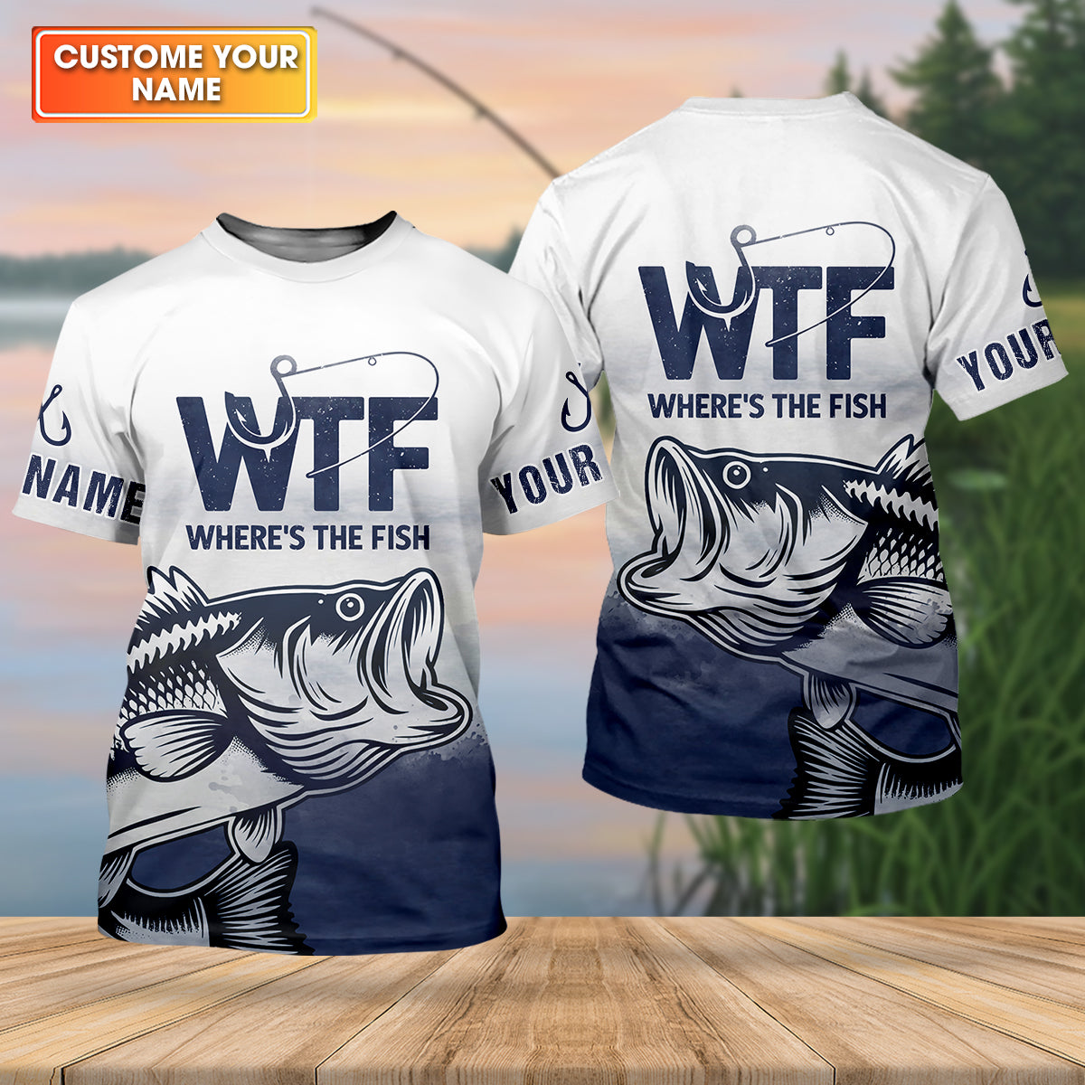 Where's The Fish Funny Fishing Shirt, Funny Quote Fishing UPF Shirts, Fishing Shirts For Men