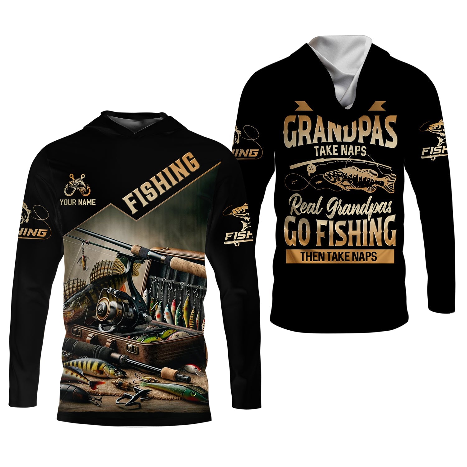 Some Grandpas Take Naps, Grandpa Fishing SPF Shirt, Best Fishing Gifts, Hilarious Fishing Shirts