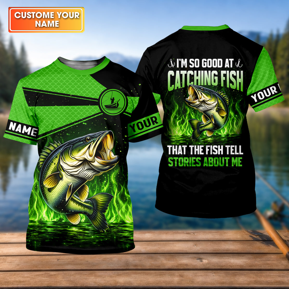 I’m So Good At Catching Fish That The Fish Tell Stories About Me Fishing UPF Shirt, Funny Fishing Shirt, Fishing Shirt For Men
