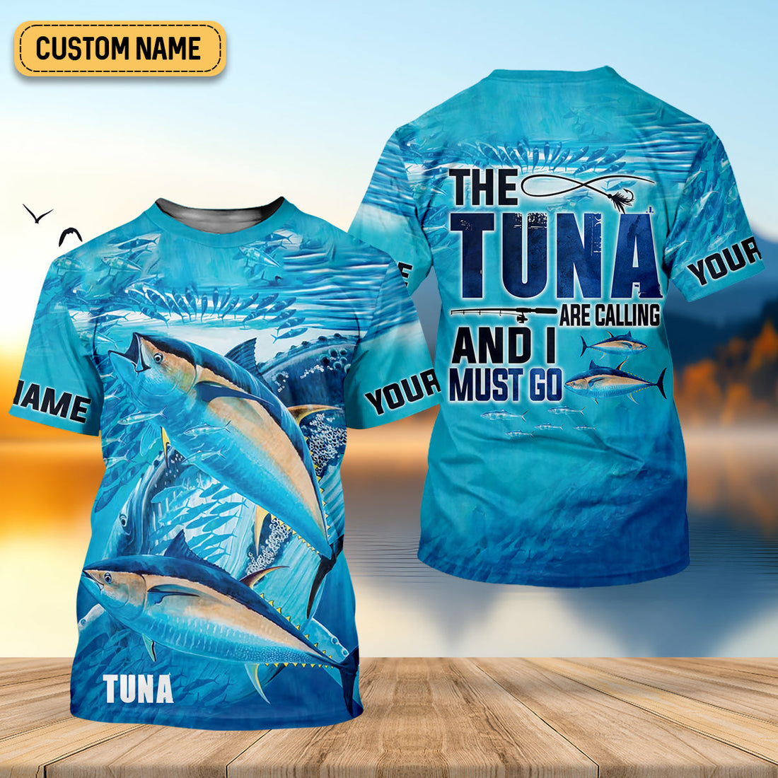 The Tuna Are Calling And I Must Go Fishing UPF Shirts, Fishing Gifts For Men, Tuna Fishing Shirts For Men