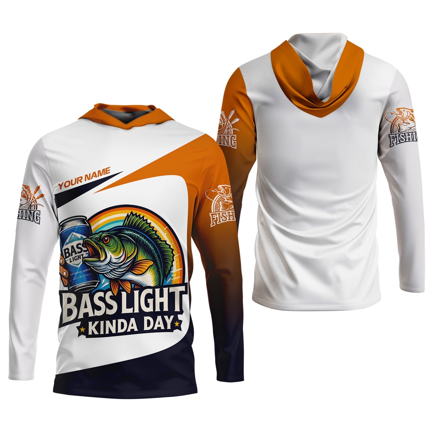 Basslight Kinda Day Fish And Beer Funny Fishing Shirt, Female Fishing Shirts, SPF Long Sleeve Shirts Womens