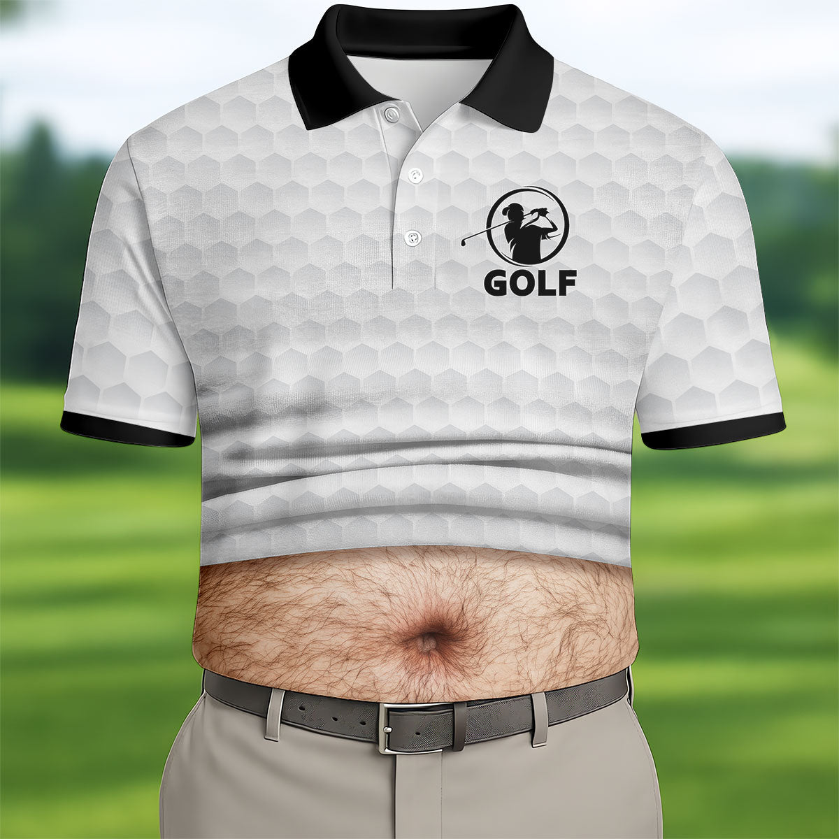 It's Not A Dad Bod It's A Father Figure Men's Funny Golf Shirts, Father's Day Golf Gift