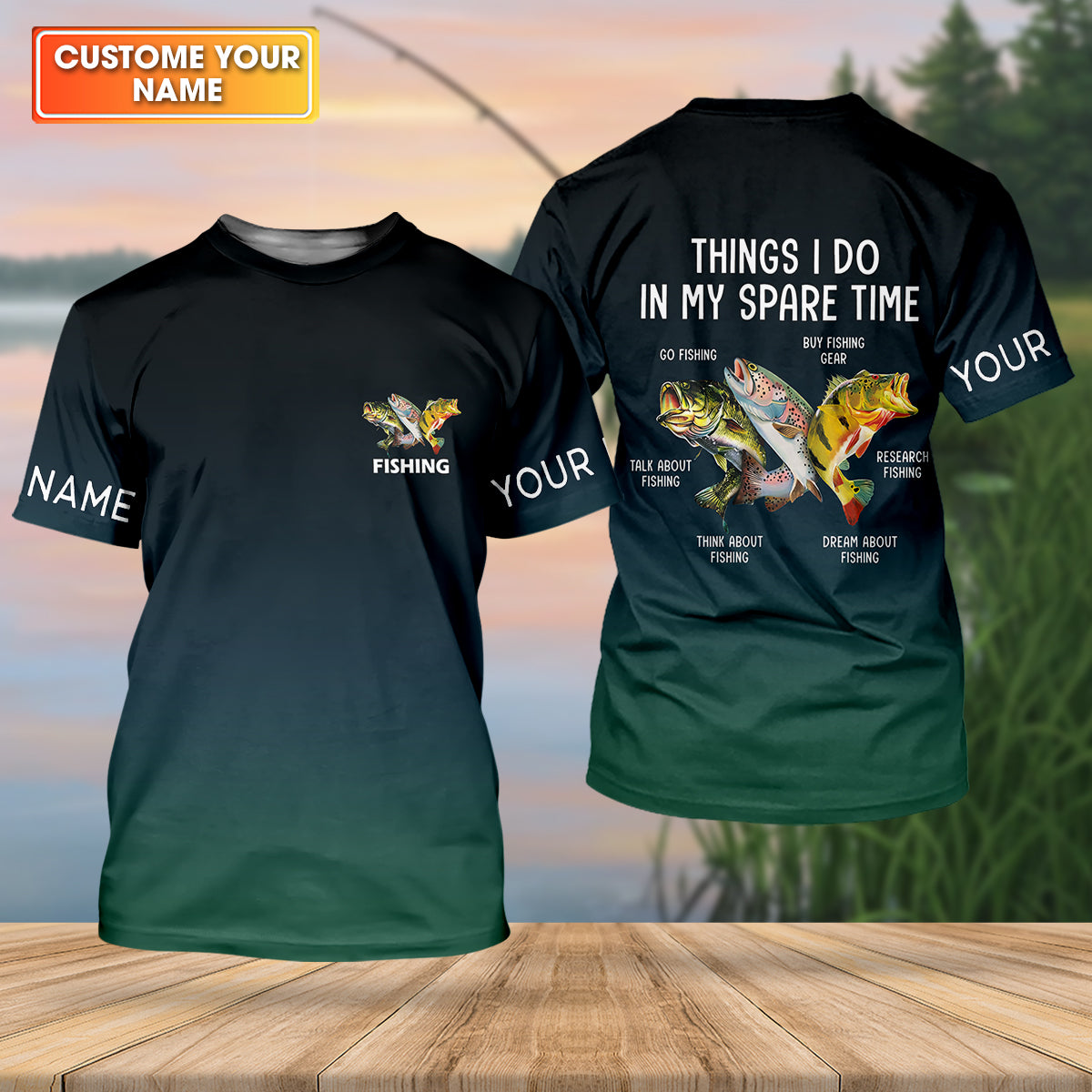 Things I Do In My Spare Time Funny Fishing Shirt, Fishing UPF Shirts, Fishing Shirts For Men