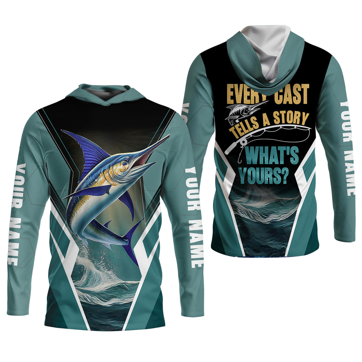 Every Cast Tells A Story Mens Fishing Shirts Long Sleeve, SPF Shirt For Men, Fishing Shirts For Men
