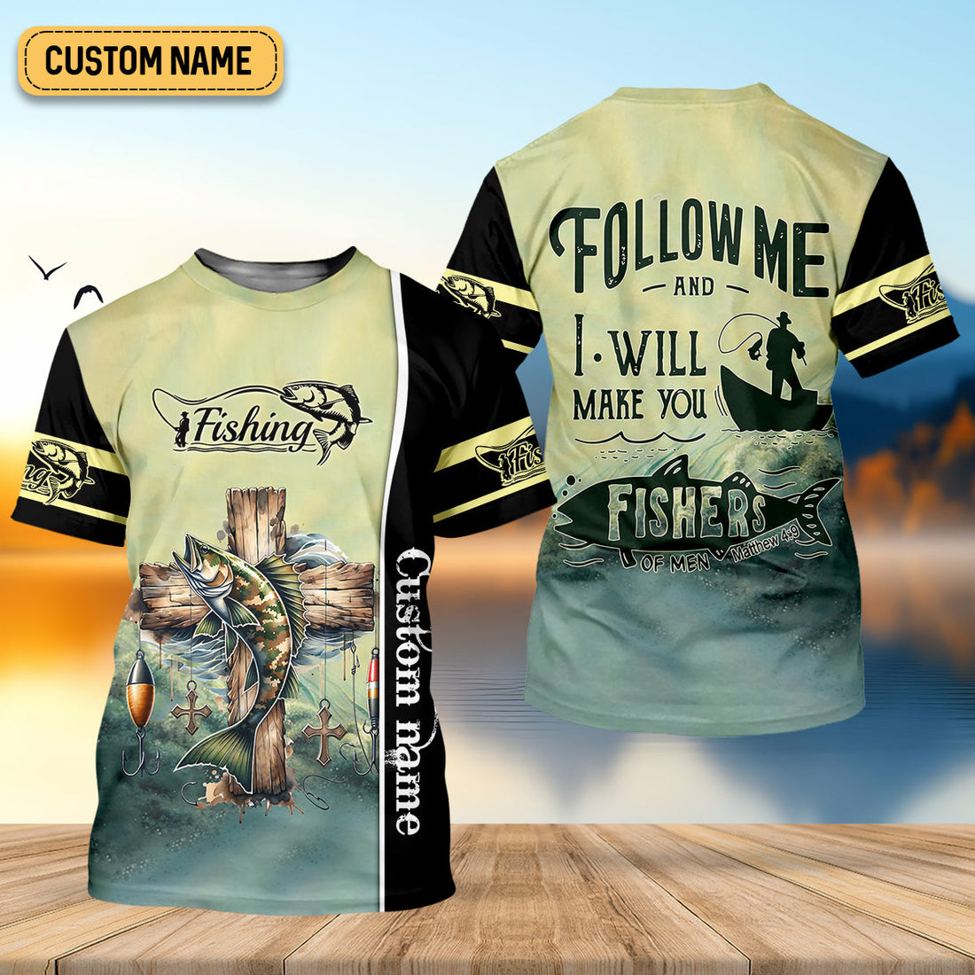 And I Will Make You Fishers Of Men Christian Fishing SPF Shirt For Men, Gift For Fisherman