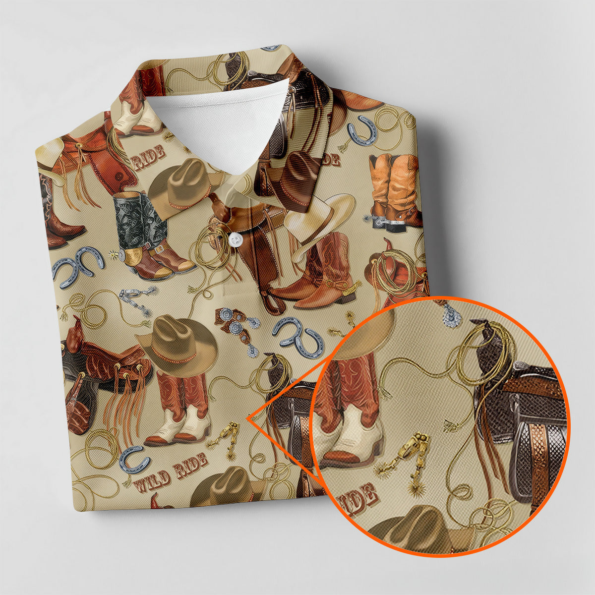 Wild Ride Western Ways Golf Shirt, Womens Golf Shirts, Ladies Golf Shirts, Golfing Apparel