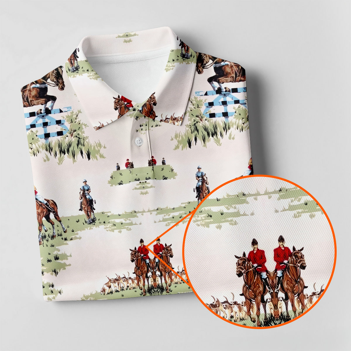 Equestrian Theme Womens Sleeveless Polo, Ladies Golf Polos, Women's Polo ShirtGolfing Apparel