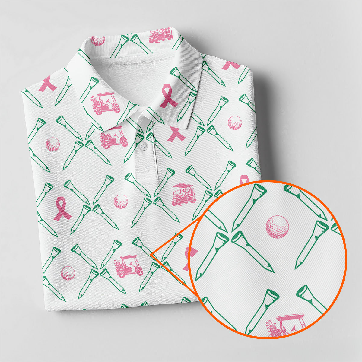 Golf Tee Women Golf Shirt, Breast Cancer Golf Shirt, Breast Cancer Awareness Shirts, Ladies Golf Shirt