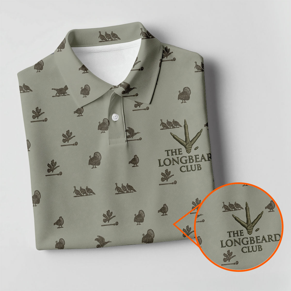 The Longbeard Club Turkey Hunting Fun Women's Golf Shirts, Ladies Golf Tops