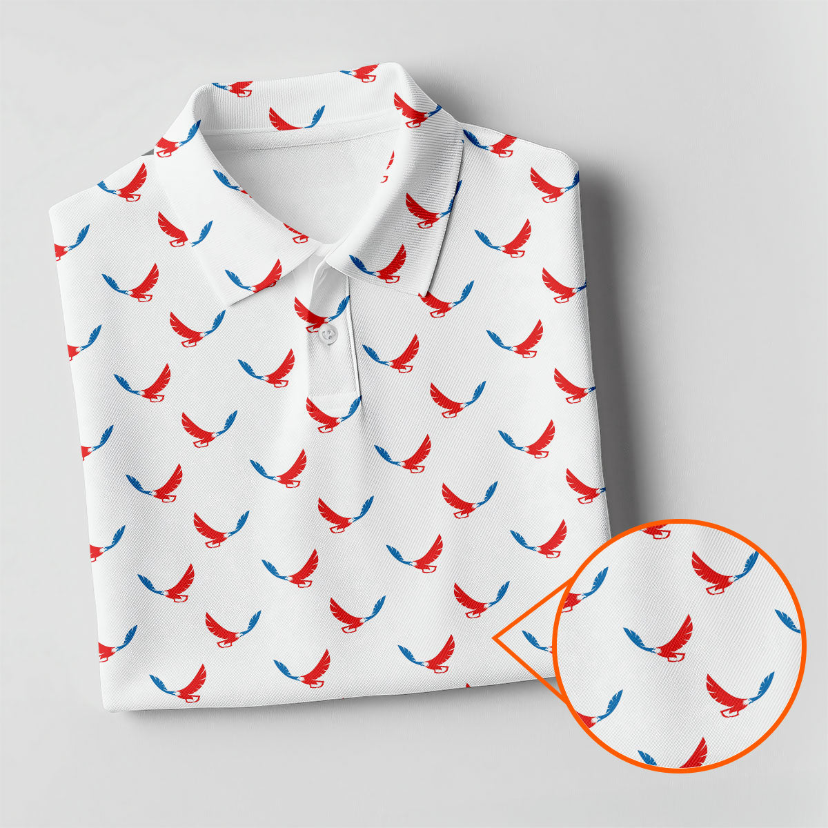 Red White Blue Eagle White Golf Shirt, 4th Of July Golf Shirt, 250th Anniversary Patriotic Golf Shirt For Women