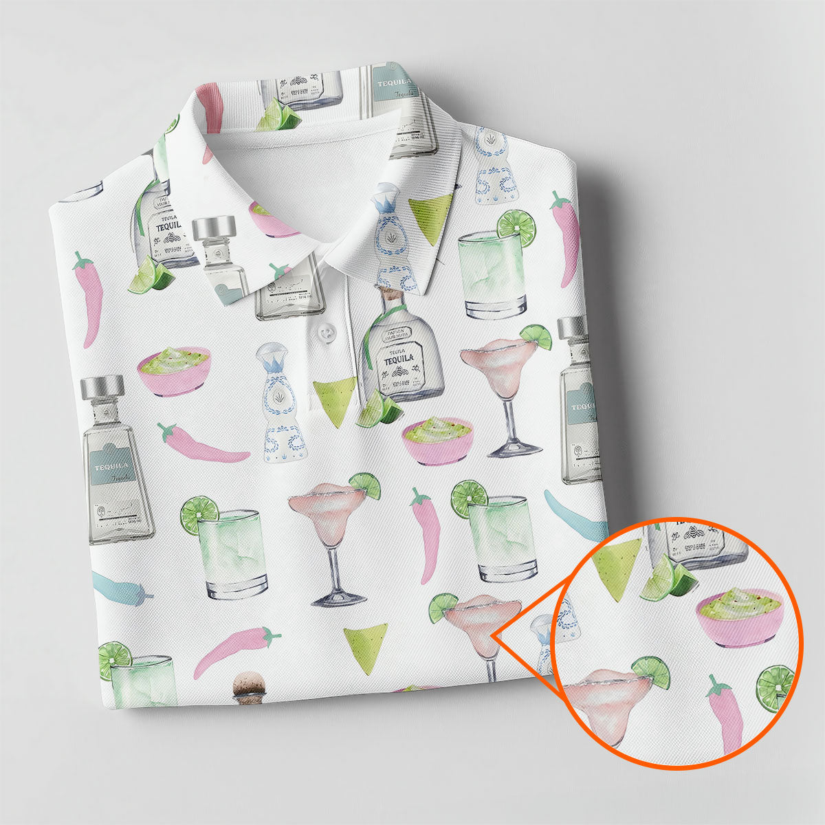 Pink Margarita Glass Tequila Lover Pastel Theme Women Golf Top, Ladies Golf Shirts, Golf Shirt For Women