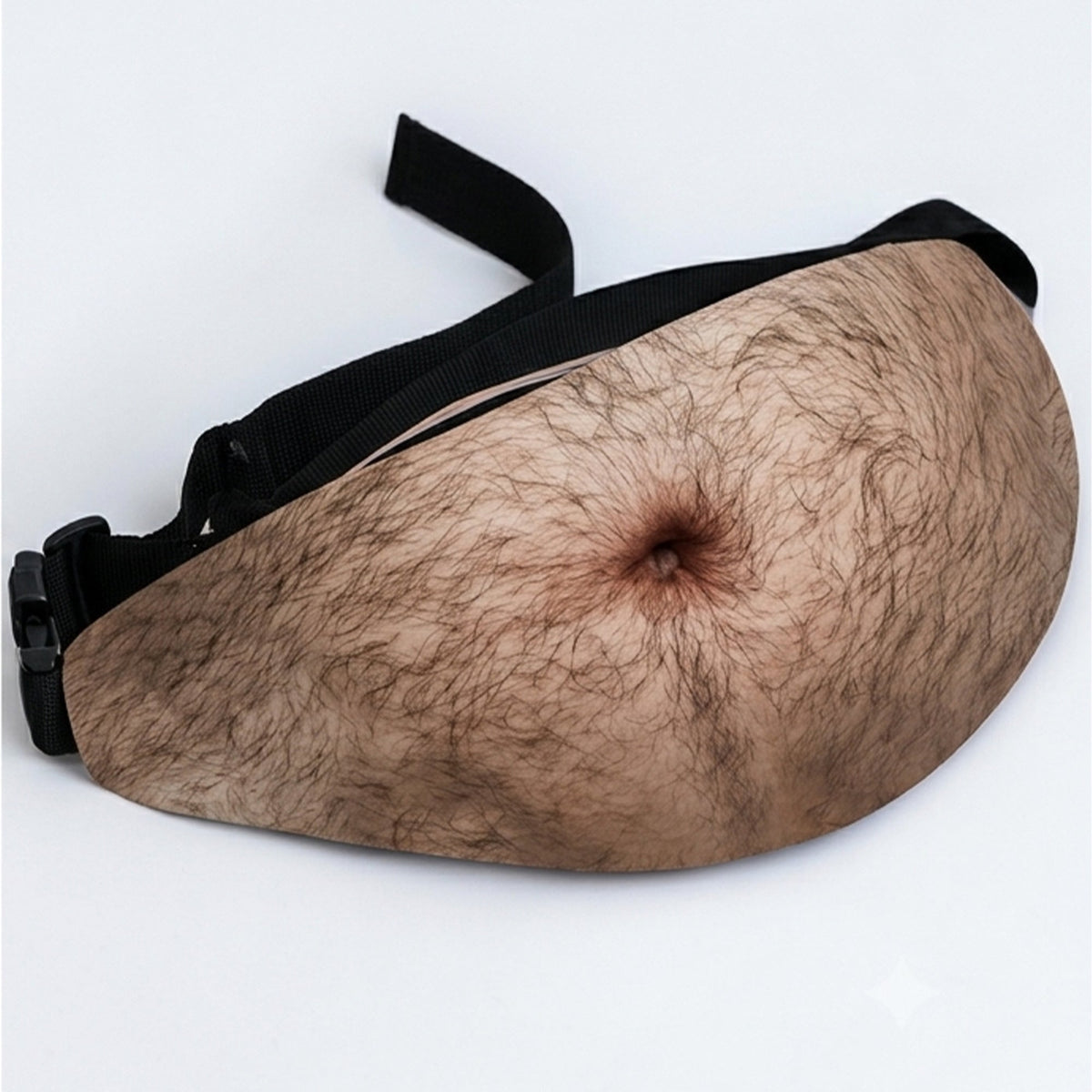 Realistic Fake Belly Fanny Pack, Funny Waist Bag, Novelty Gag Gift for Men and Women