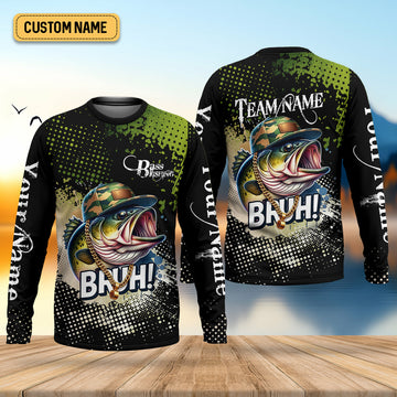 Bass Fishing Shirt, Fishing UPF Shirts, Team Fishing Shirt, SPF Shirt For Men, Fishing Gifts For Men