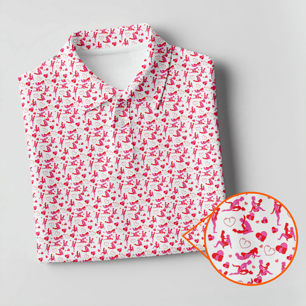 Naughty Couple Hot Positions Fun Women's Golf Shirts, Women's Golf Tops, Ladies Golf Shirts