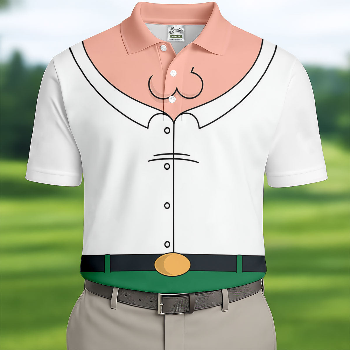 Funny Cartoon Costume Halloween Polo Shirt, Golf Polo For Men, Mens Golf Apparel