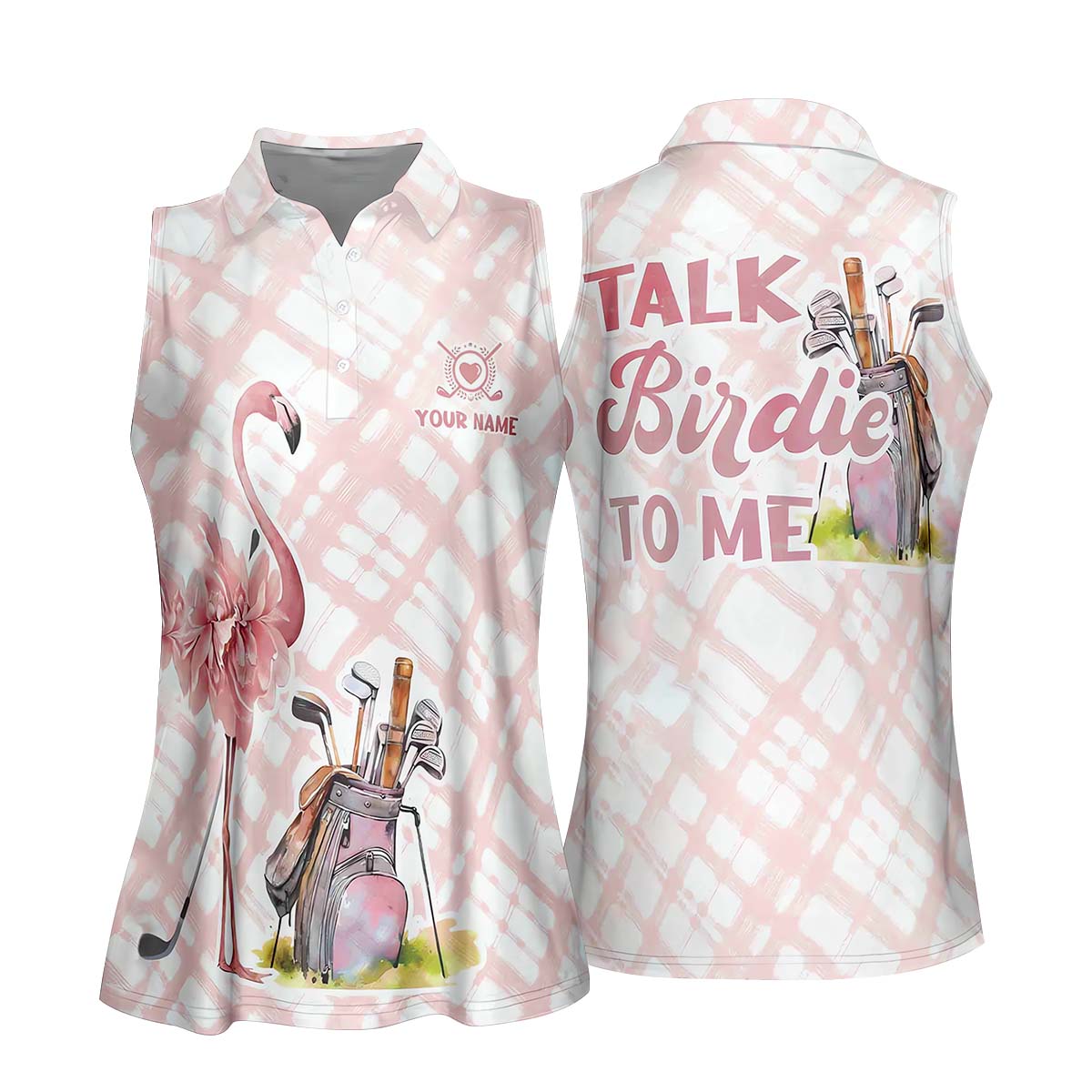 Talk Birdie To Me Womens Golf Polo ShirtGolfing Apparel, Womens Golf Gifts