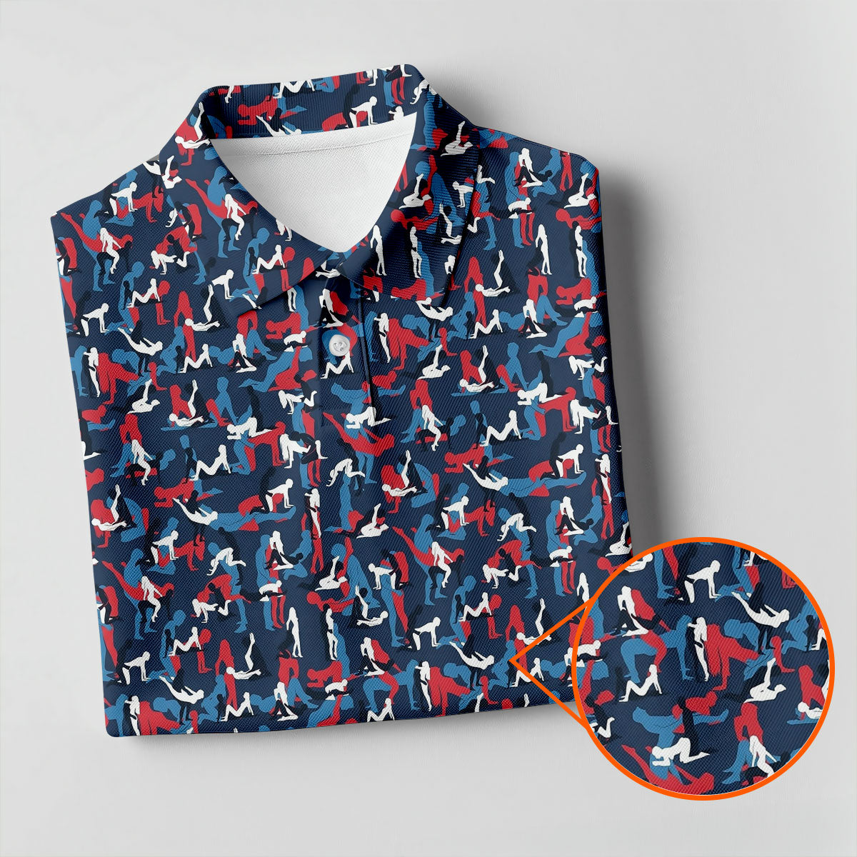 Naughty Position Dirty Humor Red White Blue 250th Anniversary Fun Women's Golf Shirts, Valentines Golf Gift