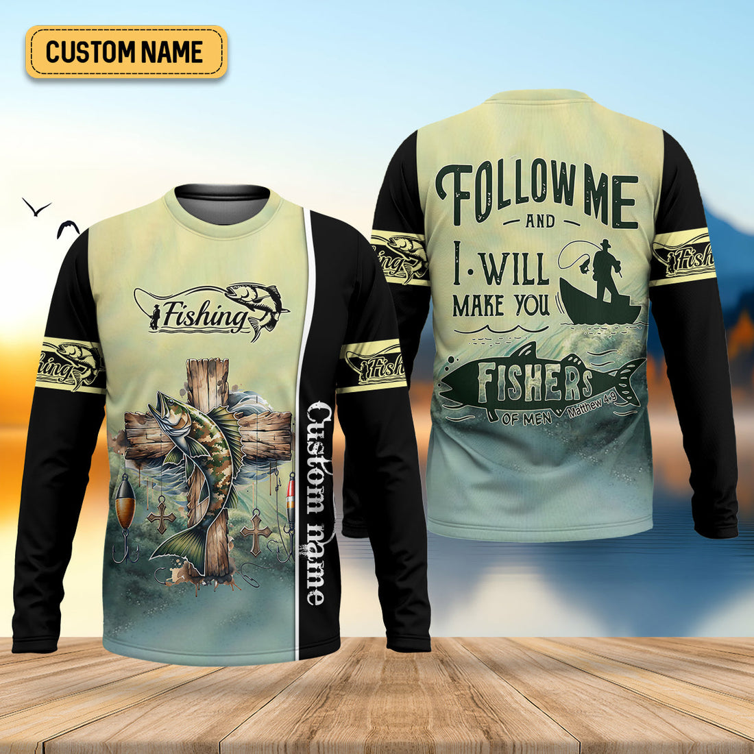 And I Will Make You Fishers Of Men Christian Fishing SPF Shirt For Men, Gift For Fisherman