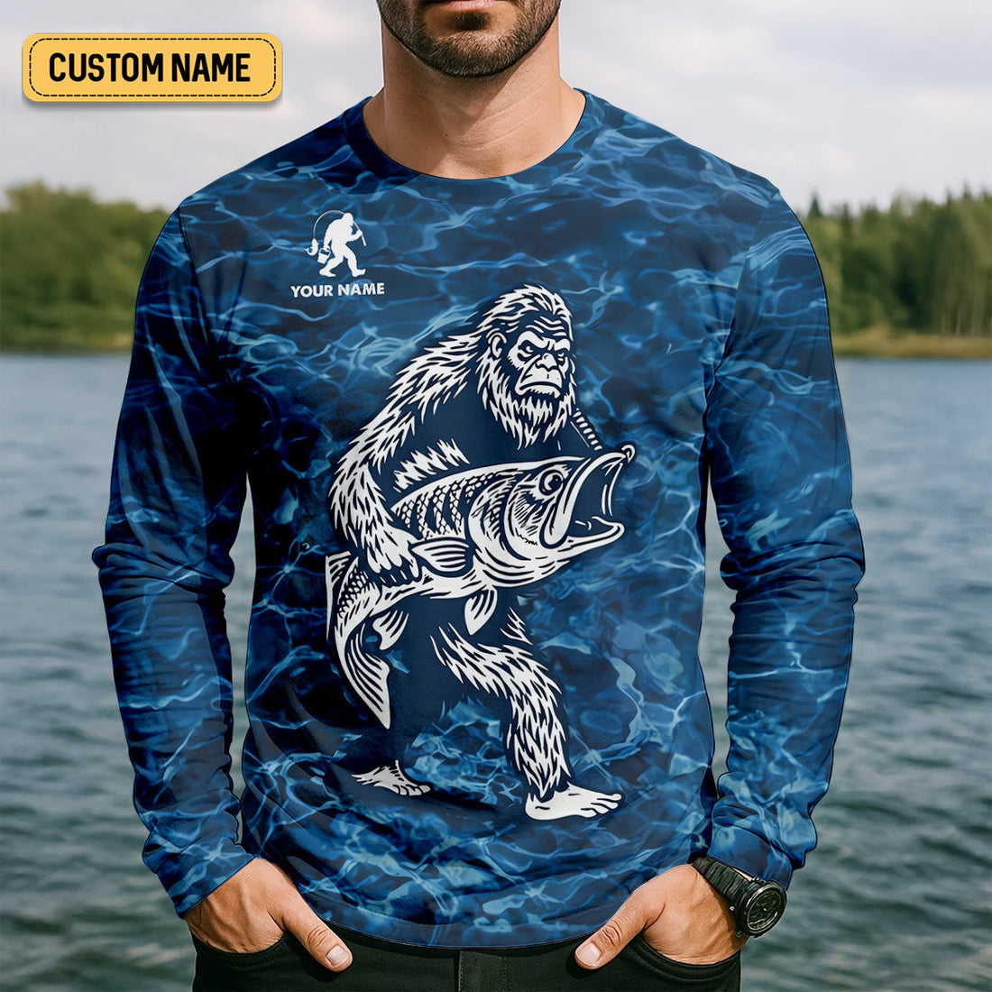 If You Can Read This You Need To Find Your Own Spot Fishing Shirt, Funny Bigfoot Fishing Shirt, Custom Fisherman Shirt