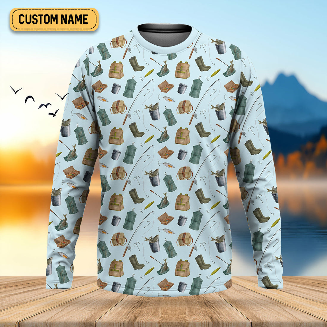 Fishing Tools Custom Fishing Shirt, Performance Fishing Shirts, SPF Shirt For Men, Fishing Gifts For Men