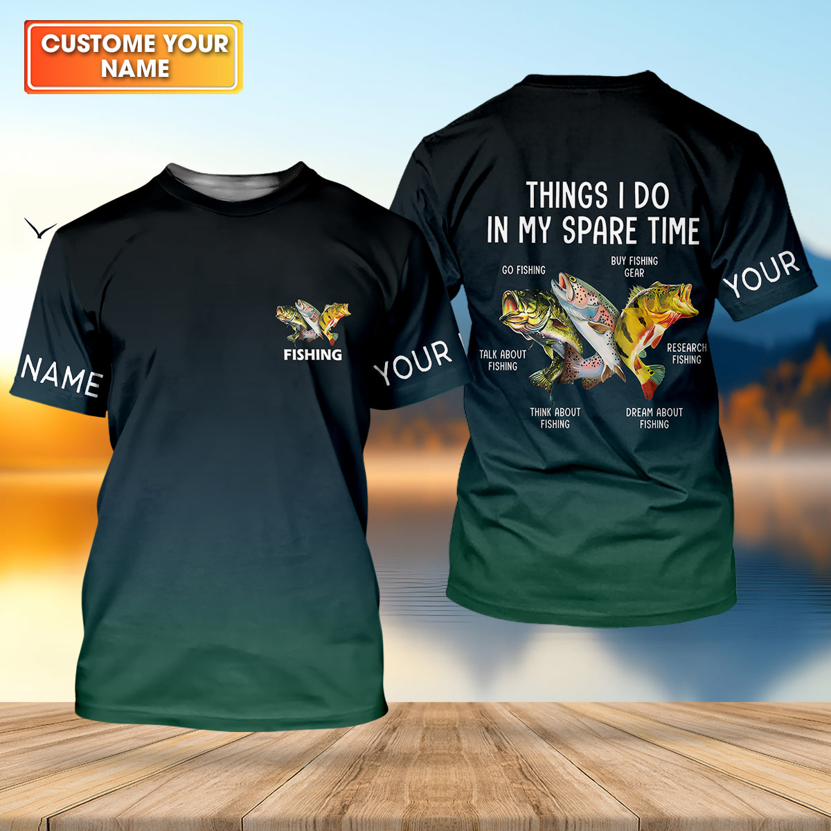 Things I Do In My Spare Time Funny Fishing Shirt, Fishing UPF Shirts, Fishing Shirts For Men