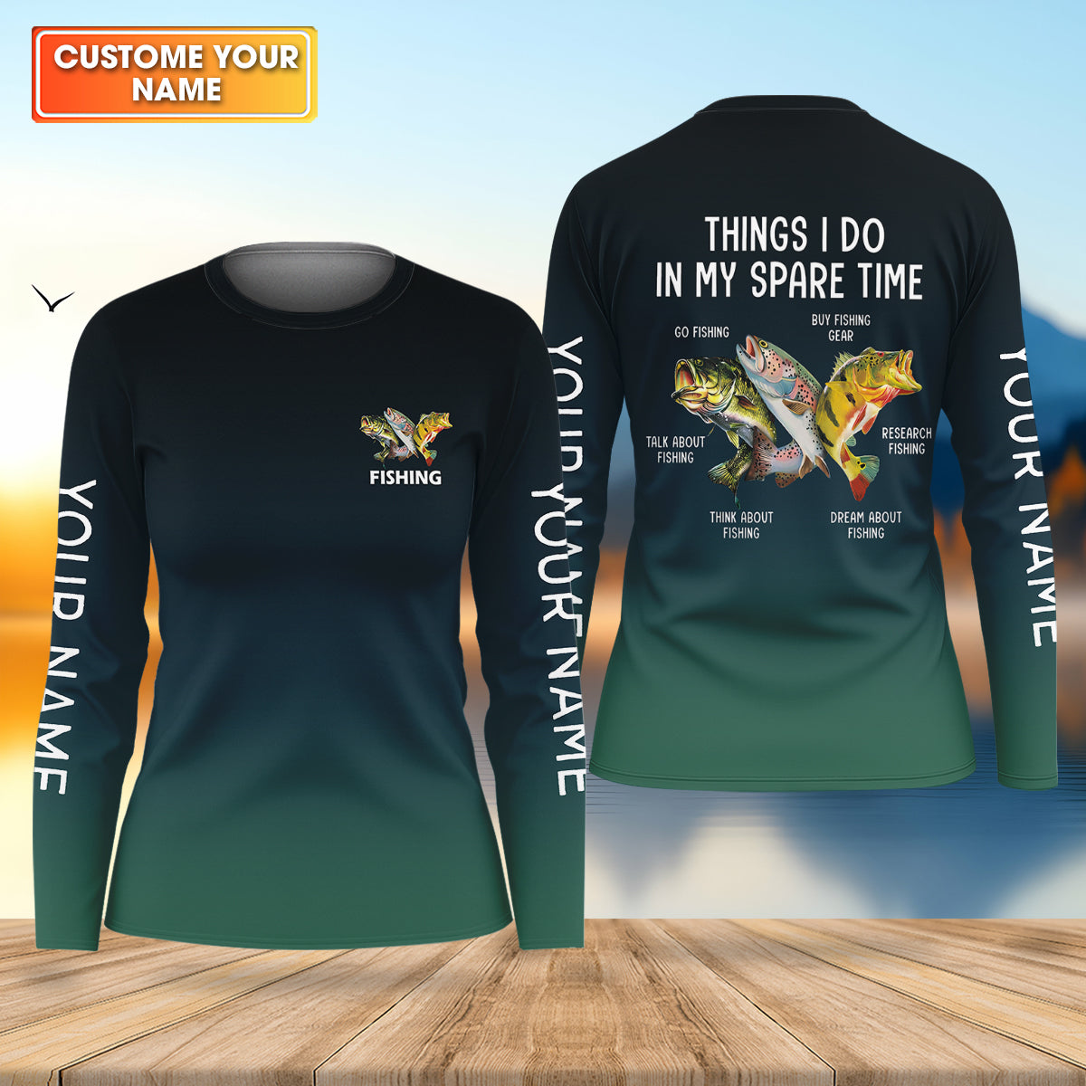 Things I Do In My Spare Time Funny Fishing Shirt, Fishing UPF Shirts, Women Fishing Shirt