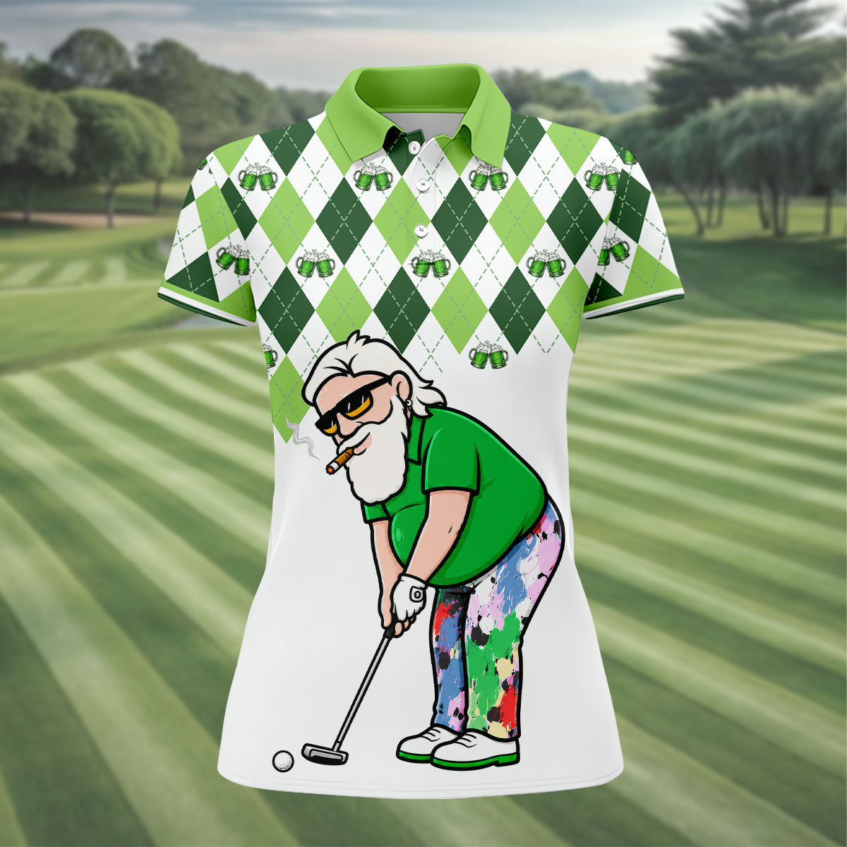 Funny Rippin Butts And Sinkin Putts Polo Shirt, Women’s Golf Polo, Golf Shirts For Women