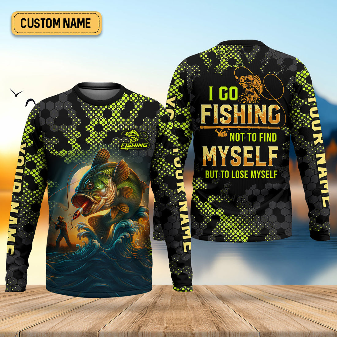 I Go Fishing Not To Find Myself But To Lose Myself Funny Fishing Shirt, SPF Shirt For Men, Gift For Fisherman