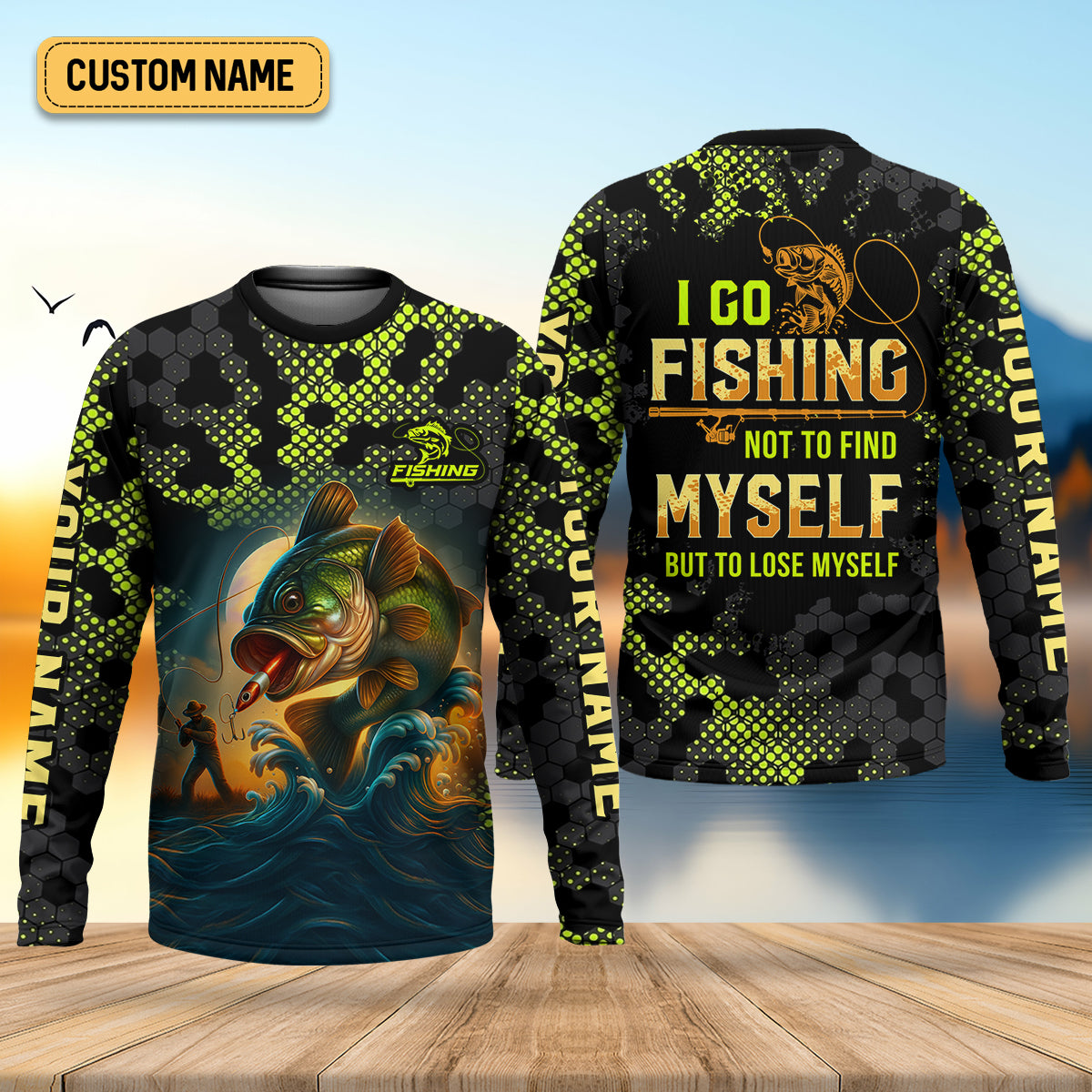 I Go Fishing Not To Find Myself But To Lose Myself Funny Fishing Shirt, SPF Shirt For Men, Gift For Fisherman