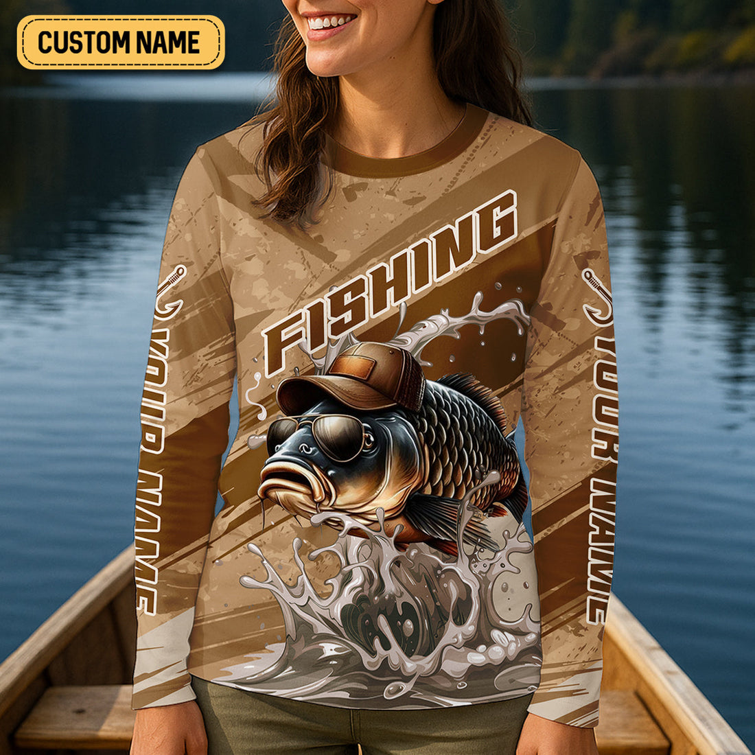 When In Doubt Fish Funny Fishing Shirt, Women SPF Shirt, Fishing Shirt For Women