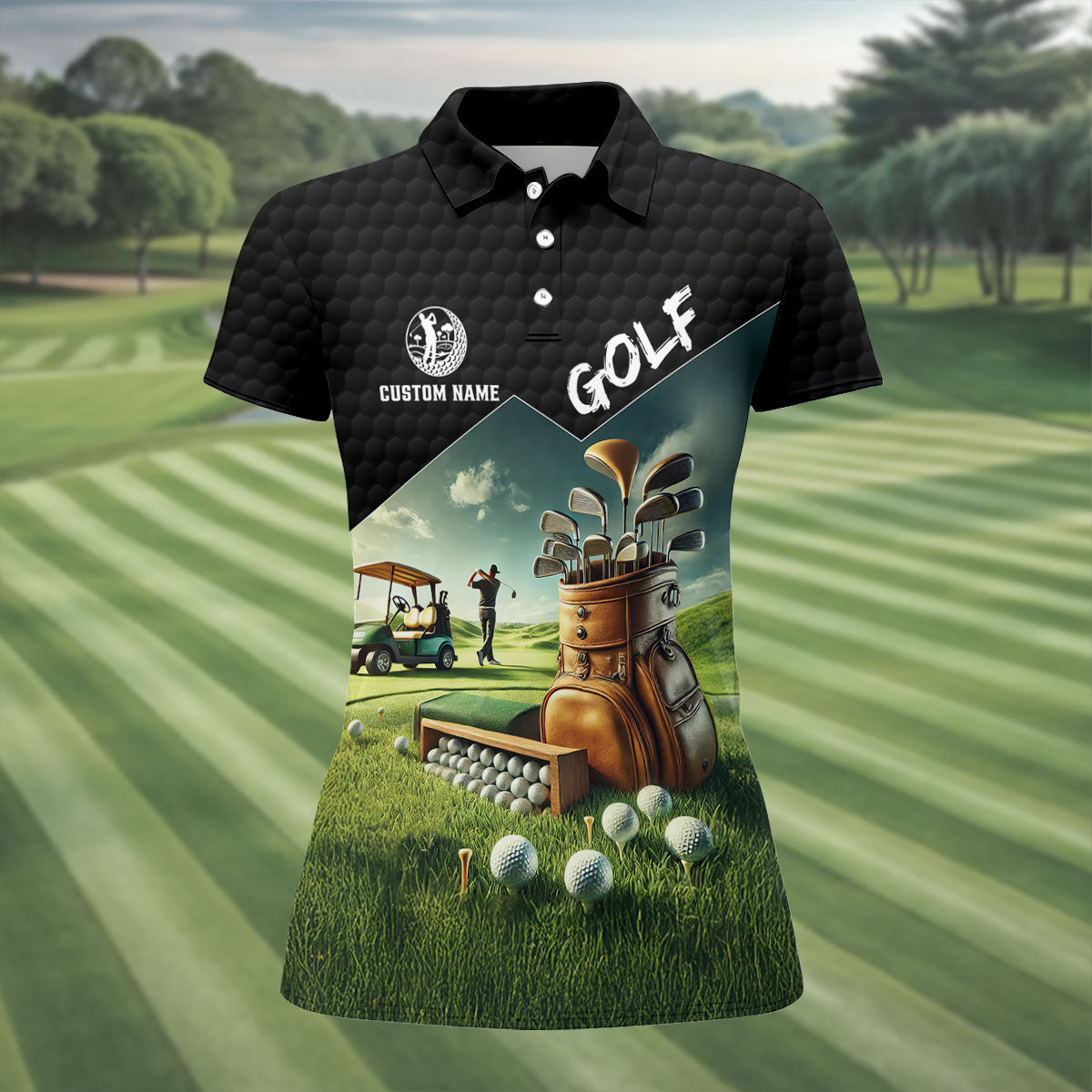In My Head I'm Playing Golf Funny Golf Shirt, Custom Golf Shirts, Golf Shirt For Women