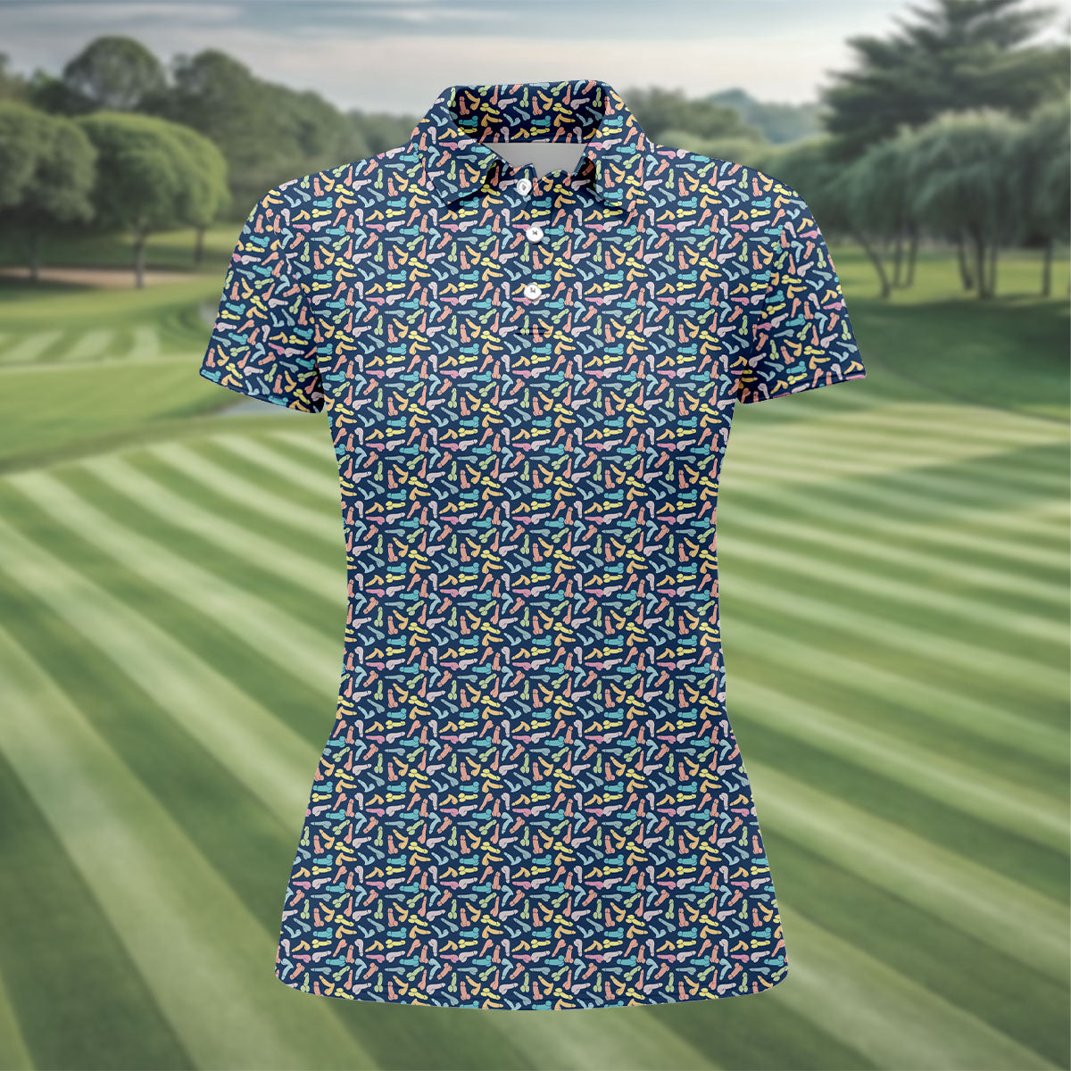 Funny Dirty Humor Ladies Golf Tops, Fun Women's Golf Shirts, Valentines Golf Gift, Golf Shirt For Women