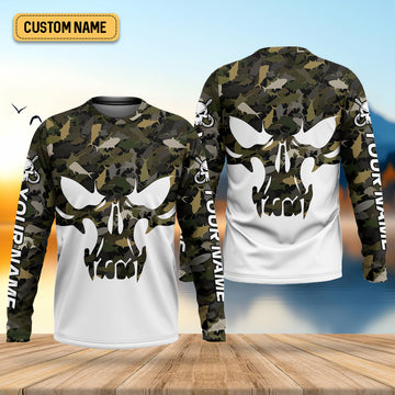 Deep Ocean Fishing SPF Shirt For Men, Camouflage Fishing Shirts, Fishing Gifts For Men, Men's Fishing Shirt