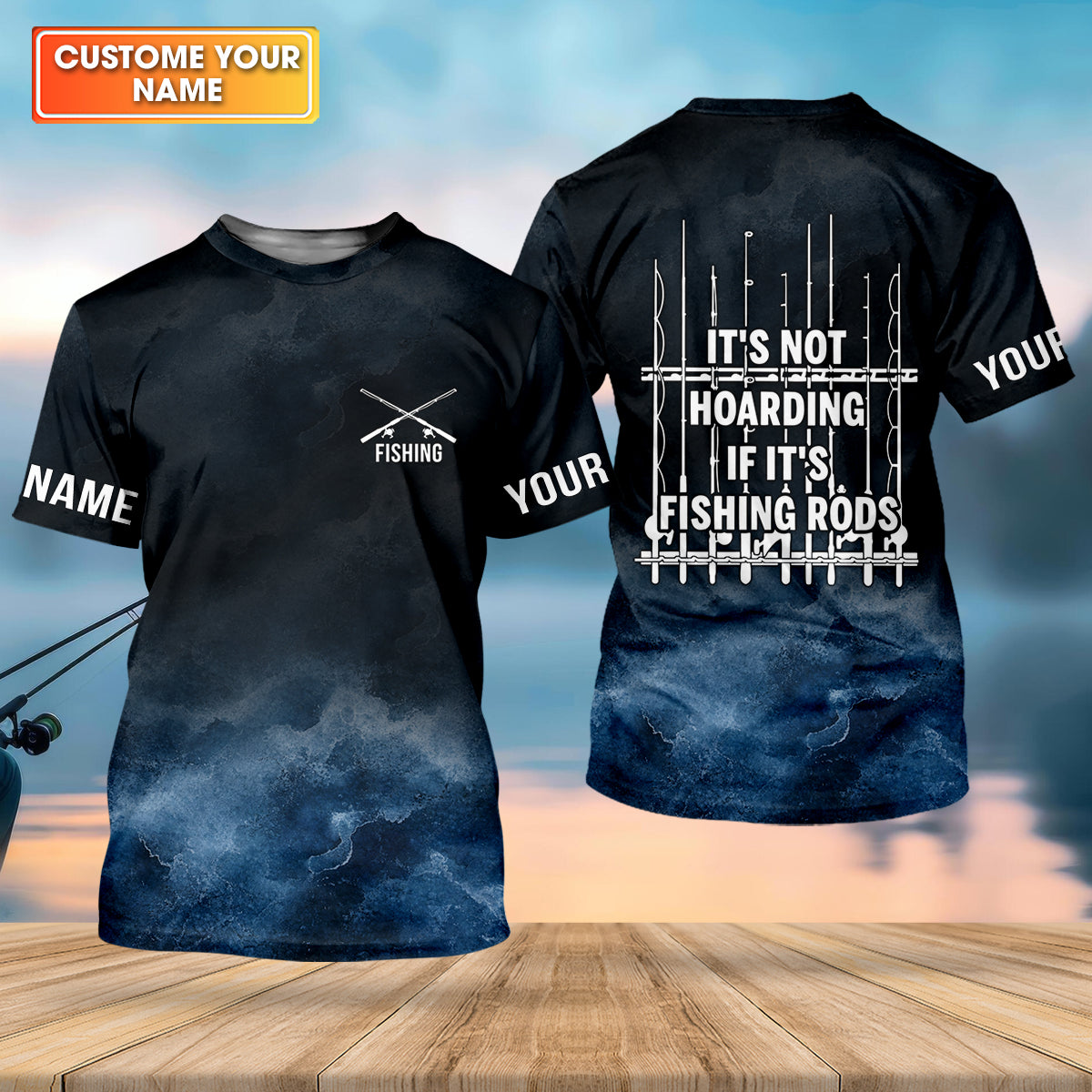 It's Not Hoarding If It's Fishing Rods Funny Fishing Shirt, Fishing UPF Shirts, Fishing Shirts For Men