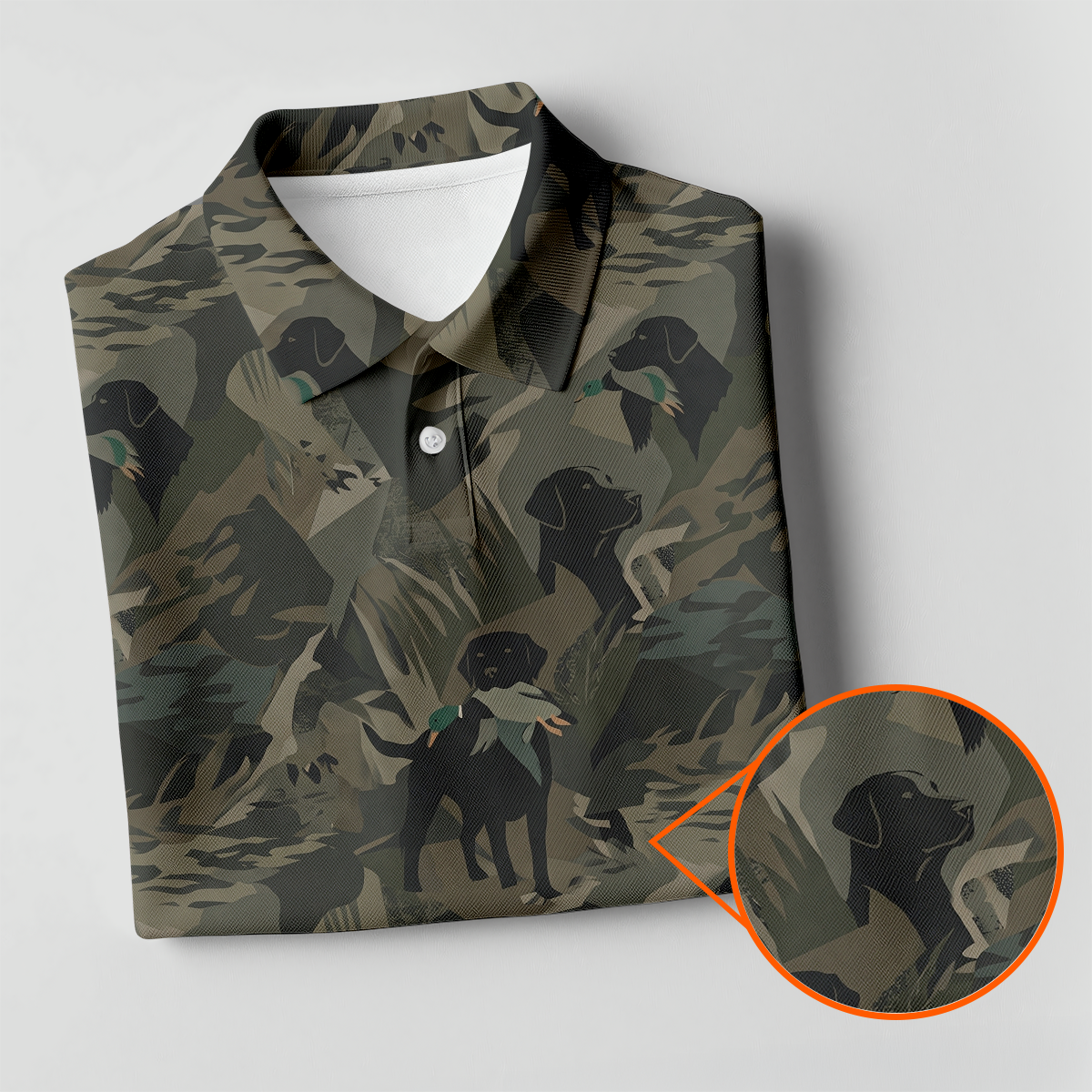 Duck Hunting Labrador Hawaiian Golf Shirt, Golf Shirts For Men, Mens Golf Apparel