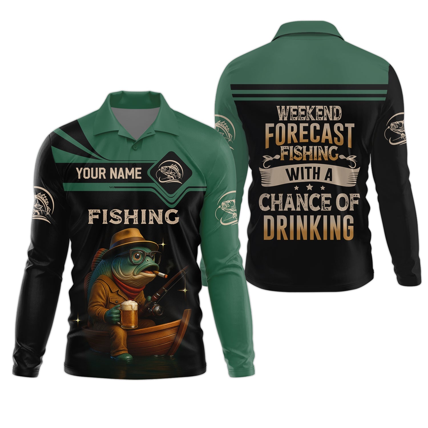 Bass Beer Fishing Shirt Long Sleeve, Hooded Sun Shirt, Camo Long Sleeve Shirt, Mens Fishing Shirt