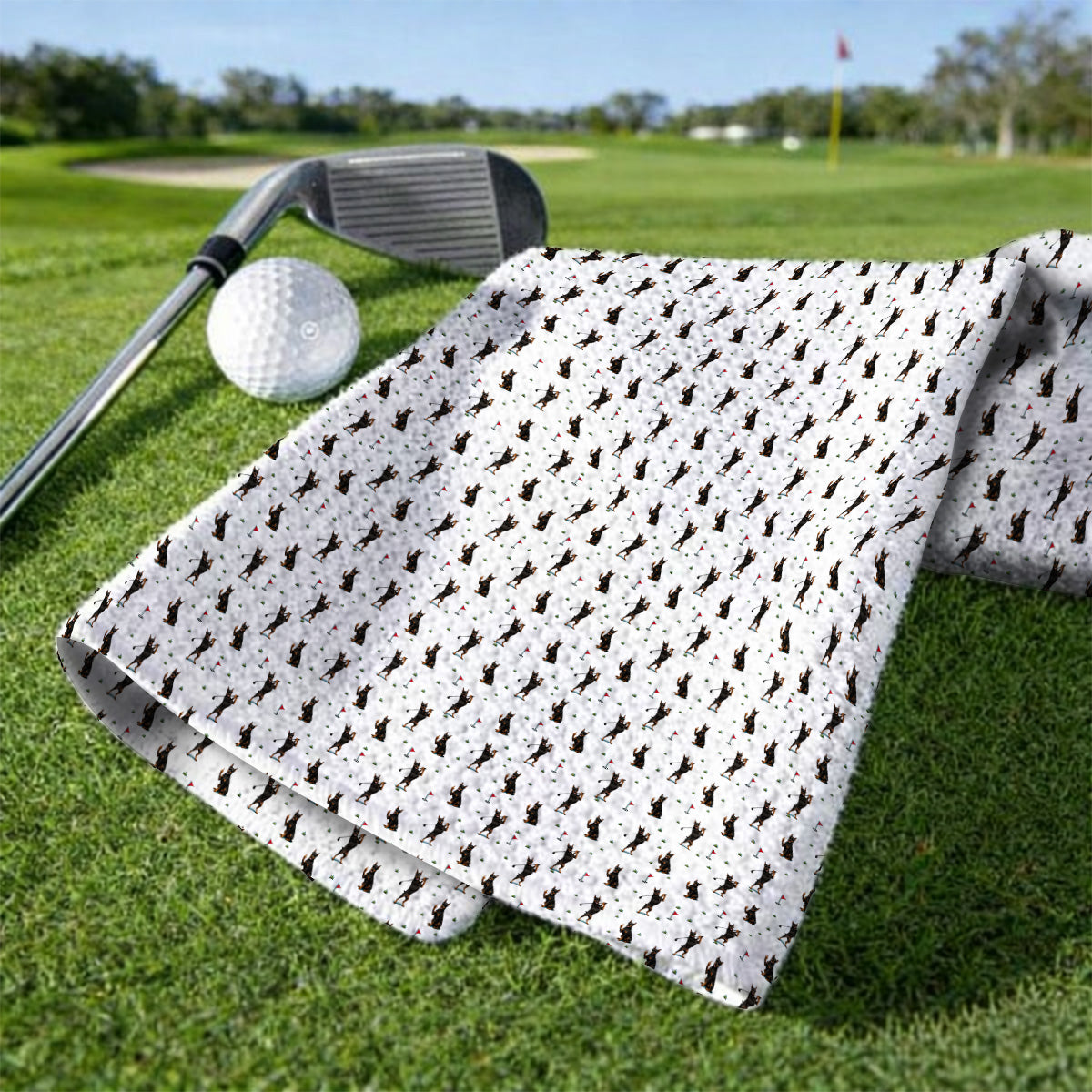 Doberman Golf Socks, Doberman Pattern Golf Sock, Crazy Golf Gift For Men