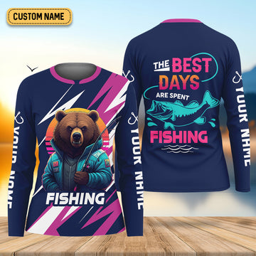 The Best Days Are Spent Fishing Shirt For Women, Fishing Gift Ideas, Female Fishing Shirts