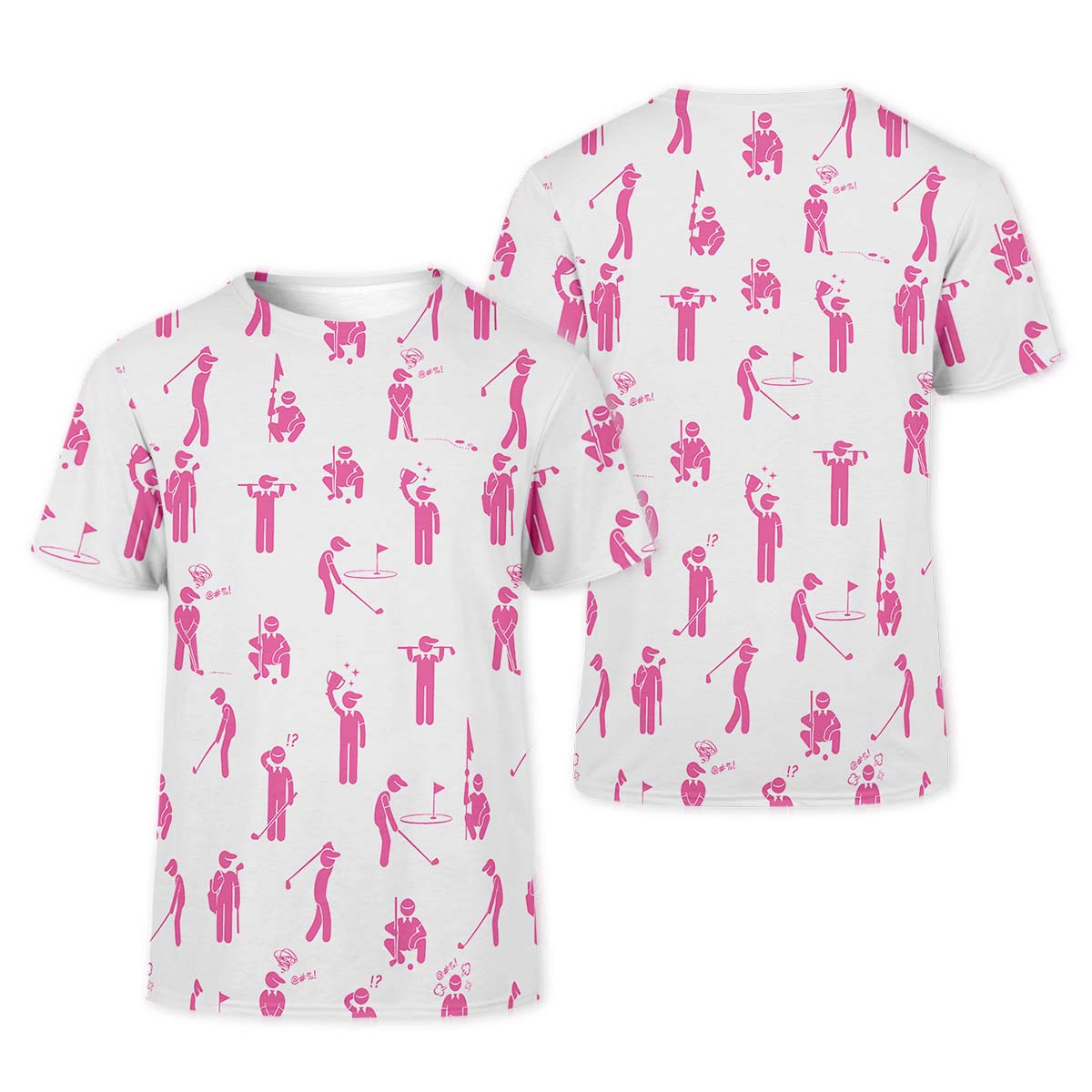 Pink Golf Polo ShirtGolfing Apparel, Womens Golf Gifts