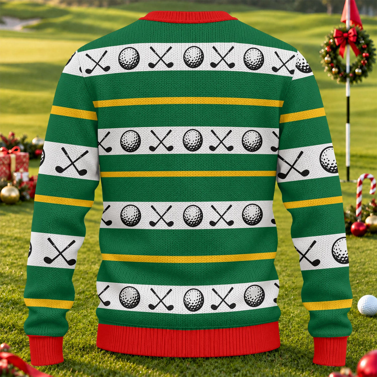Fore Jesus Golf Swing Ugly Christmas Sweater, Funny Xmas Gift, Christmas Party Outfit