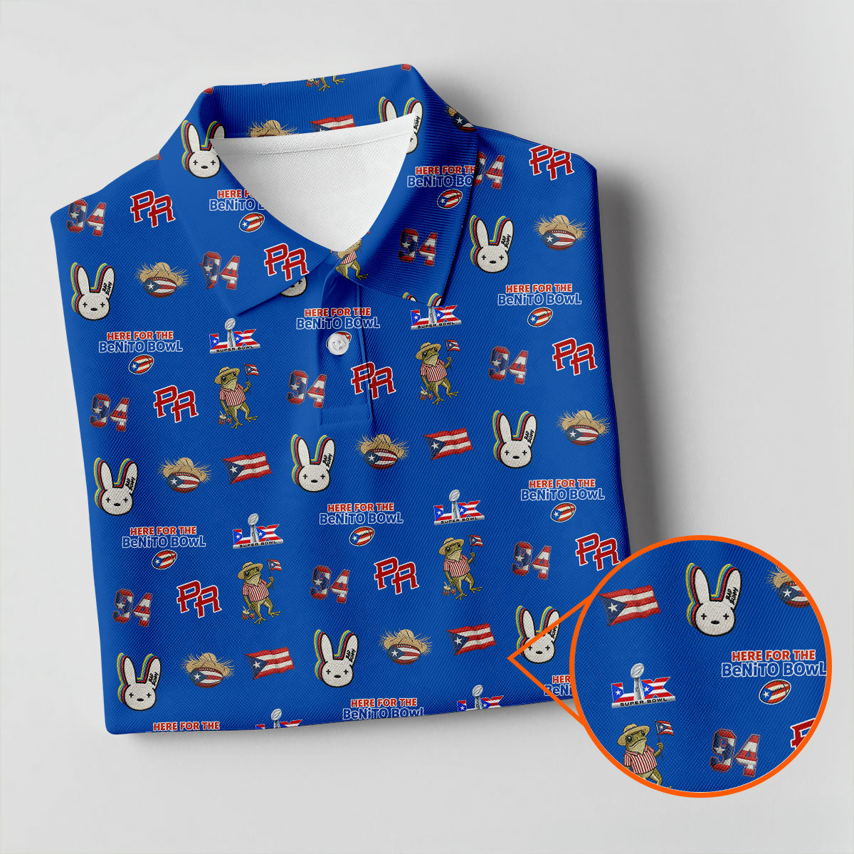 Here For The Benito Bowl Football Theme Blue Polo Shirt Womens, American Football League Gift Ideas For Football Fans