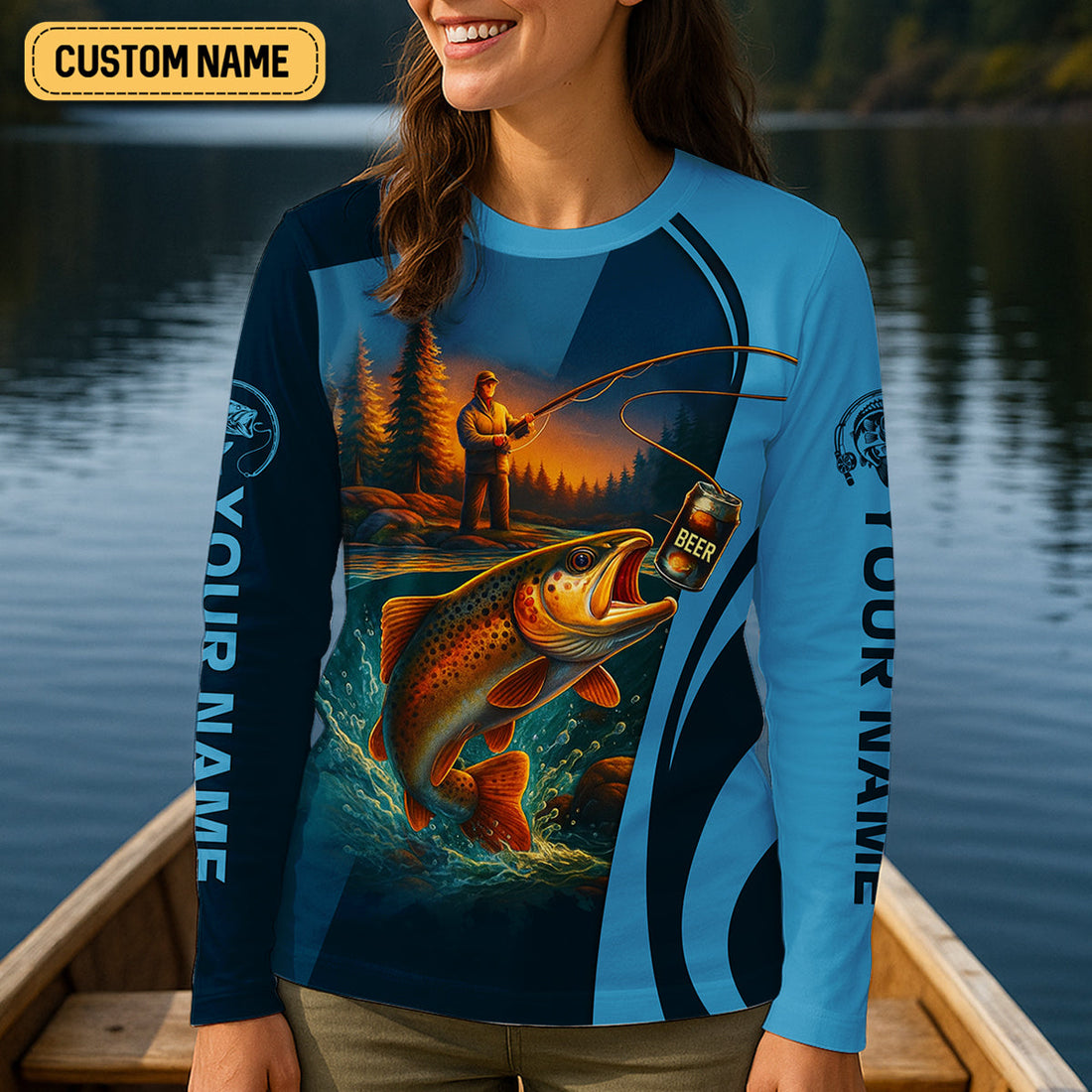 A Fish Or A Buzz I'm Catching Something Female Fishing Shirts, Women SPF Shirt, Fishing Shirt For Women