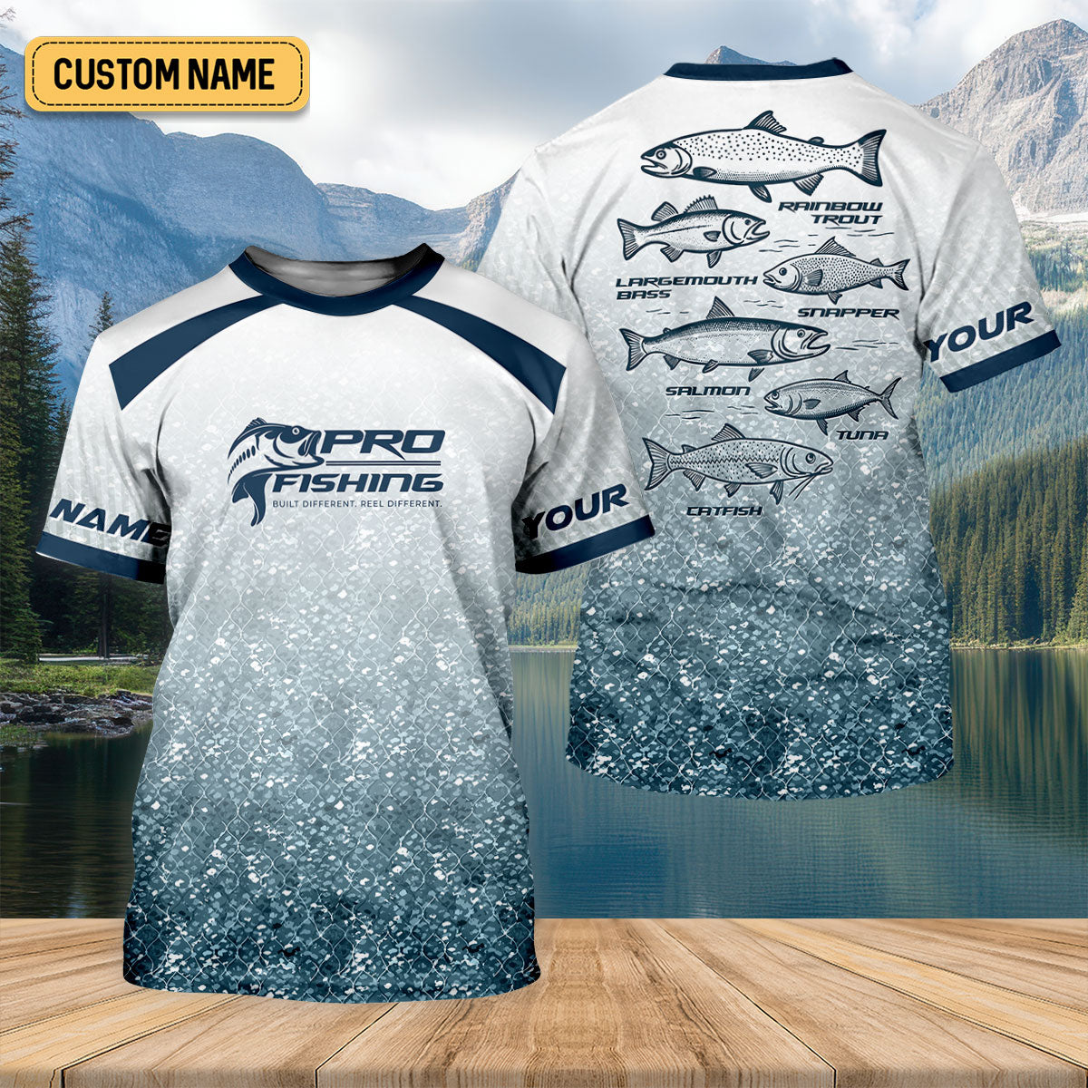 Pro Fishing Shirt for Men, Long Sleeve UPF Performance Fishing Shirt, Bass Angler Shirt