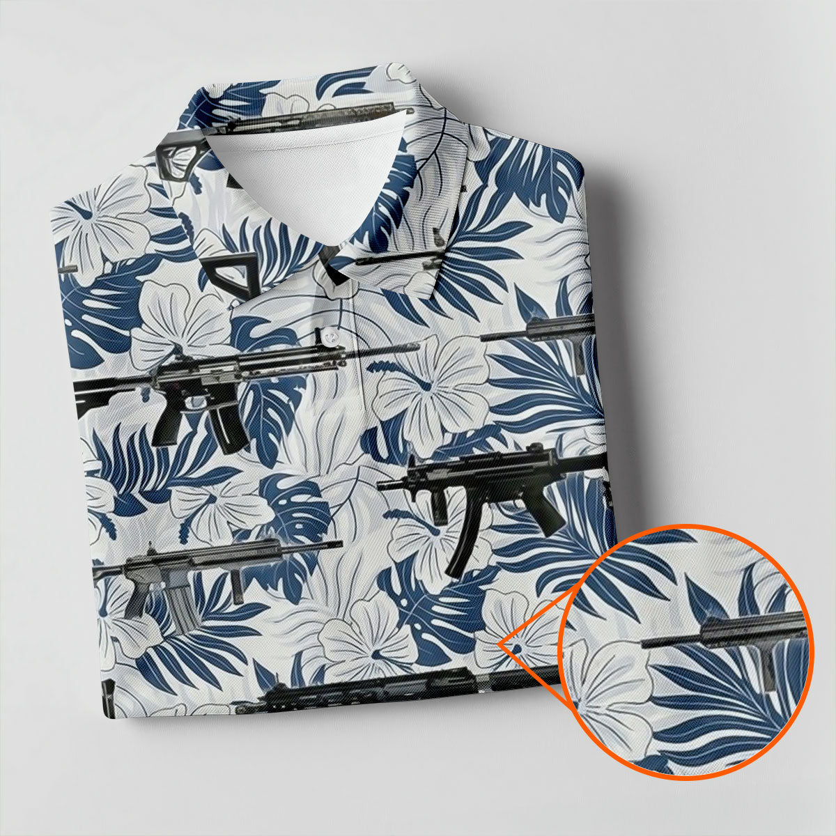 Military Theme Tropical Vibe Patriotic Golf Shirt, Women's Golf Tops, Ladies Golf Shirts, Women's Polo Shirt