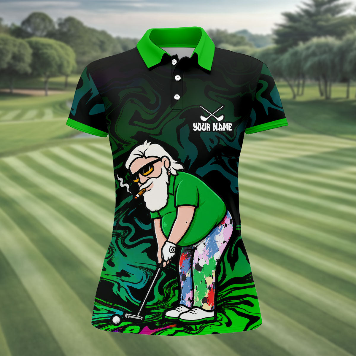 Funny Rippin Butts And Sinkin Putts Polo Shirt, Womens Golf Tops, Golf Polo For Women