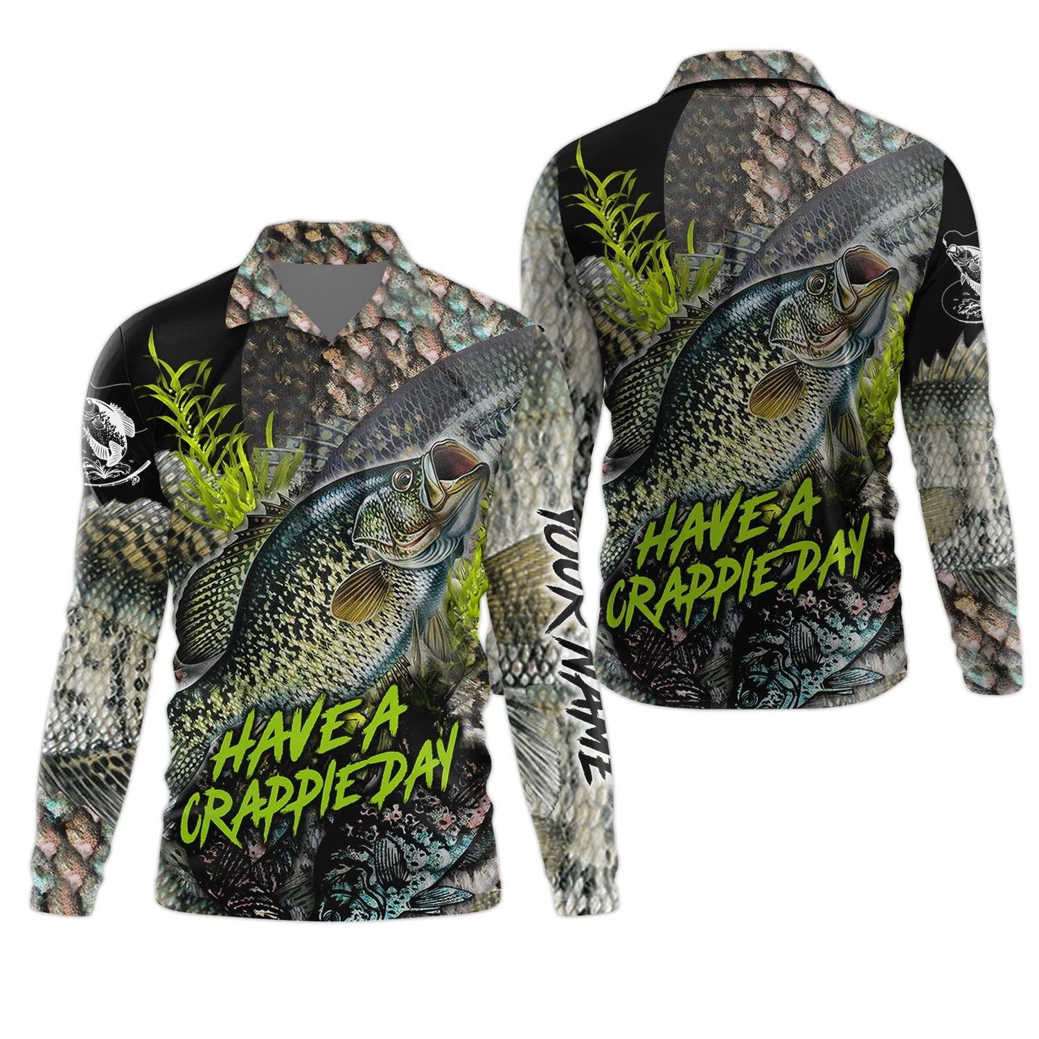 Have A Crappie Day Long Sleeve Sun Shirt, Tournament Fishing Shirts, Camo Long Sleeve Shirt, Fishing Shirts For Men