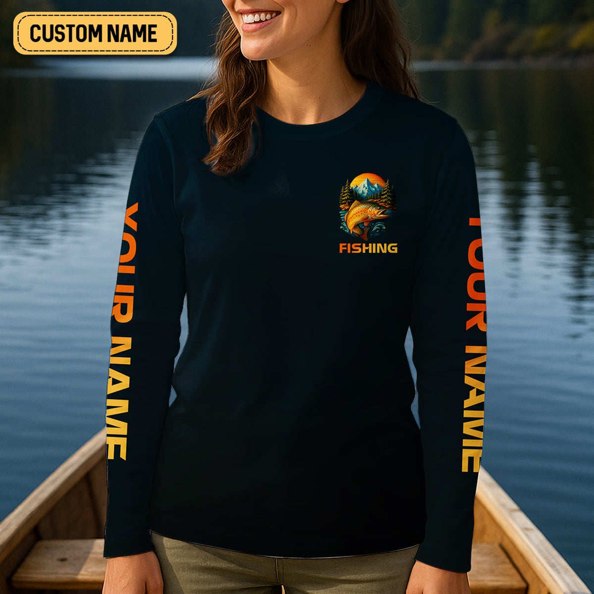 I Will Make You Fishers Of Men Fishing UPF Shirts, Personalized Fishing Shirt For Women, Female Fishing Shirts